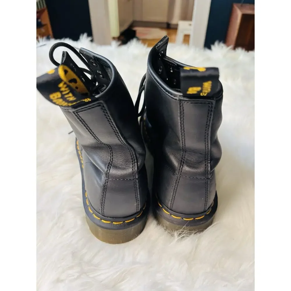Dr. Martens 1460 BEX smooth black leather lace up boots women’s size 11